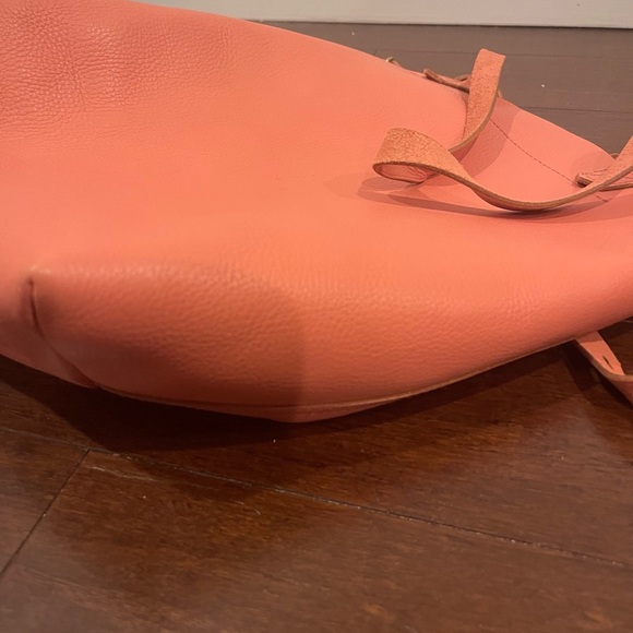guc madewell medium transport tote in spiced rose Leather Tote adjustable strap - Picture 11 of 15